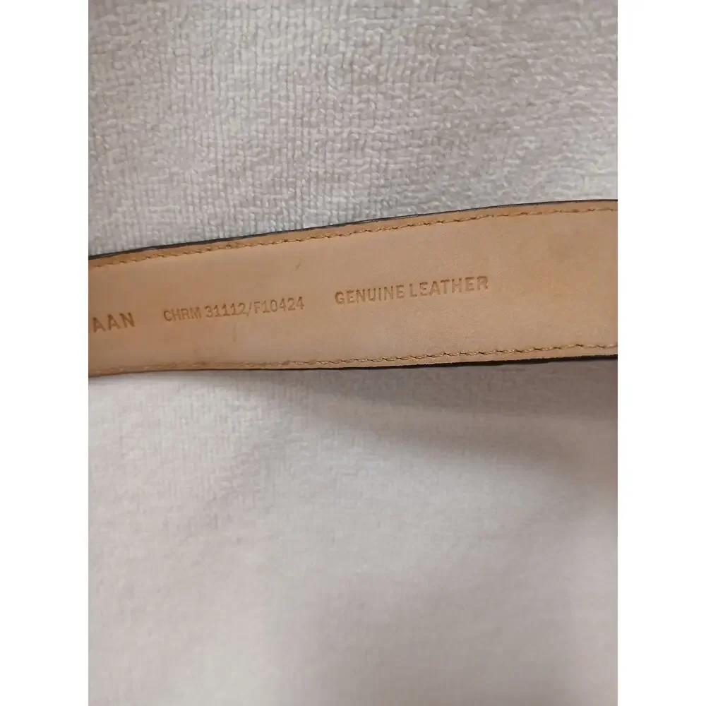Cole Haan Men's Woven Leather Belt Brown 36 / 90‎ Intricate Luxury Weave Preppy